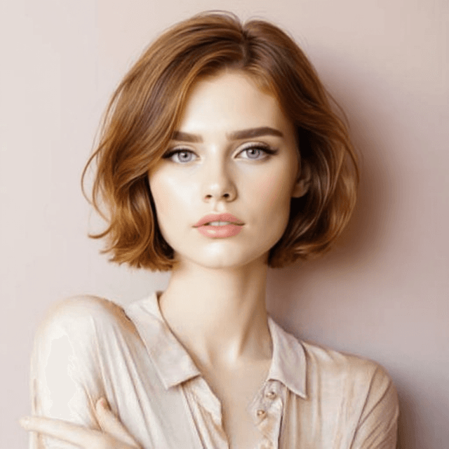 A person with a Asymmetrical Bob hairstyle