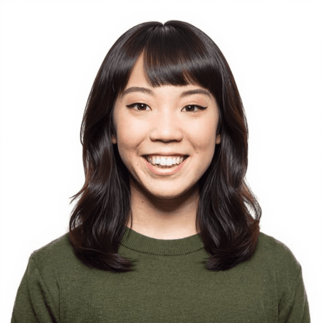 A person with a Layered hairstyle