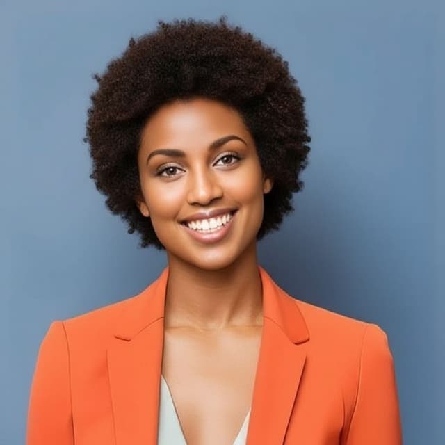 A person with a Teeny-Weeny Afro hairstyle